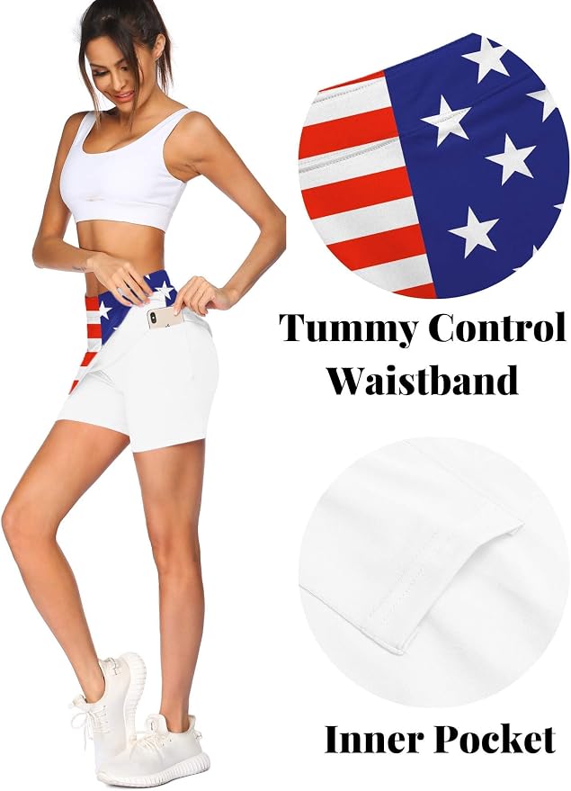 Ekouaer 16" Skorts for Women with Pockets Golf Pickleball Tennis Skirt | Silicone Grippers,2 Inner Pockets,Wide Waist,Side Slit Hem,Breathable,Soft,Lightweight