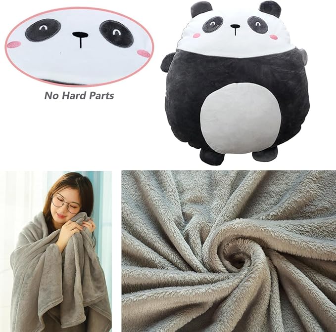 Hofun4U Penguin Stuffed Animal 16 Inch, Blanket in Cute Plush Pillow, Girls Boys Gifts for Birthday Christmas, Travel