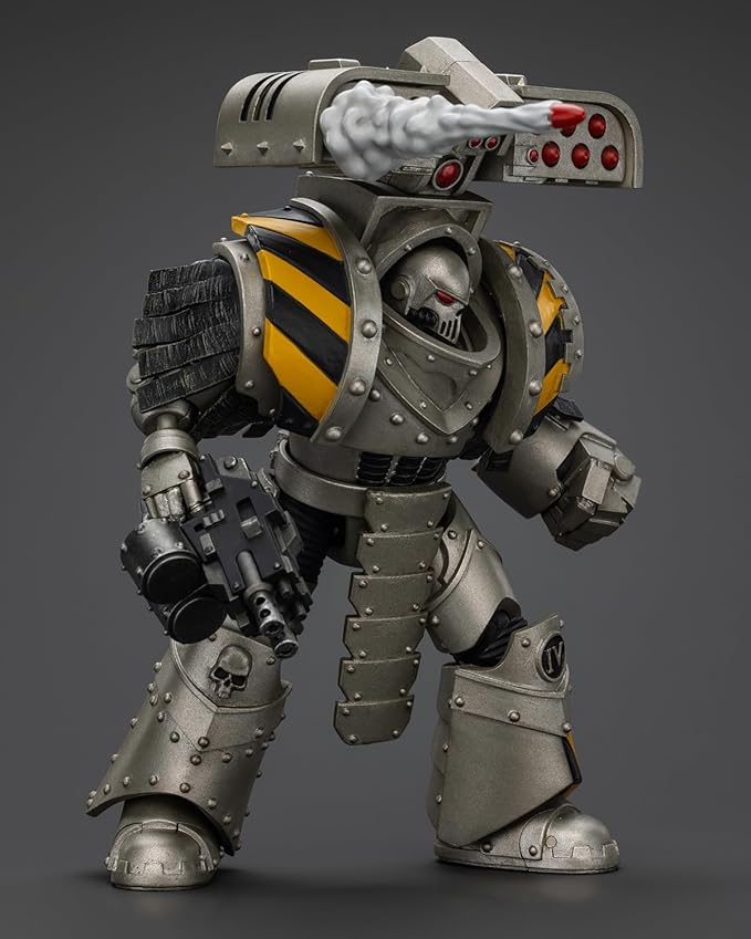 JoyToy 40K Genuine License 1:18 Action Figure, lron Warriors Tyrant Siege Master Terminator with Rocket Launcher, 5.35in Collectible Action Figures