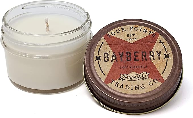 Bayberry 4 Oz Scented Soy Aromatherapy Candle w/Jar