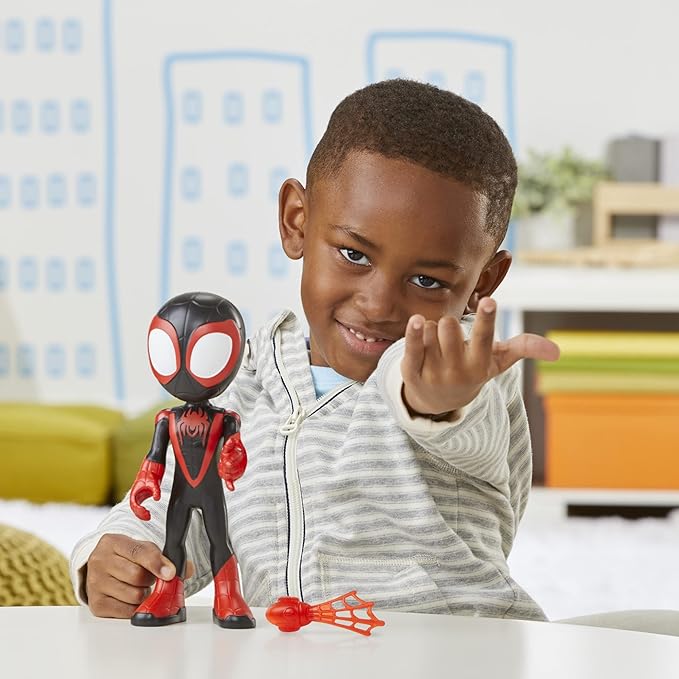 Spidey and his Amazing Friends Supersized Hero Multipack, 3 Large Action Figures, Marvel Preschool Super Hero Toy, Ages 3 and Up, 9 Inches (Amazon Exclusive)