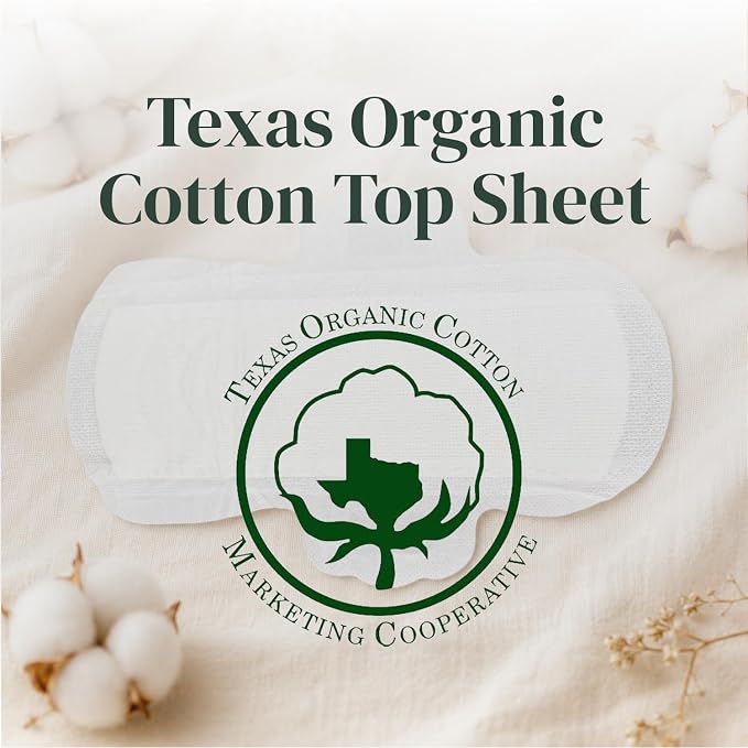Carity Organic Cotton Pads 3 in 1 Multipack - Ultra Thin Pad with Wings, Unscented, Regular/Large/Overnight (Multipack 50 Count)