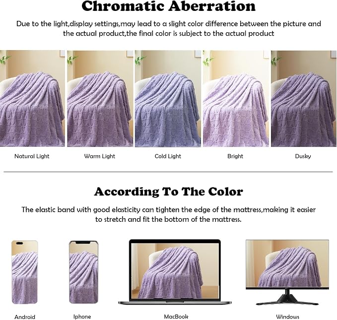 NEWCOSPLAY 3D Heart Checkered Flannel Twin Blanket, Lavender Love, 60"x80" | Super Soft Cute Lightweight Decorative Premium Silky Fleece Blanket for Couch Sofa Bed, Gift for Women Men, All Season Use