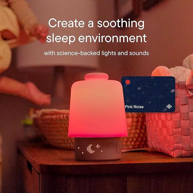 Hatch Baby Sound Machine, Night Light | Hatch Baby Model | Sleep Support | Registry Essential, Routine Builder, Time-to-Rise Alarm Clock, White Noise, Nursery Stories, Toddler Kids (Wi-Fi), Peach