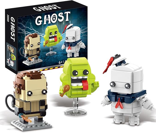 Halloween Ghost Action Figure Building Set Compatible with Lego for Adults,Busters Horror Present for Fans, Home Decor,Christmas Toys for Kids