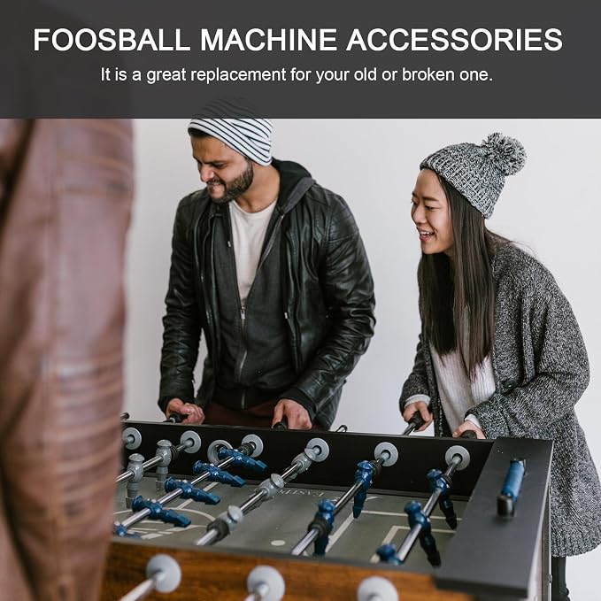 Table Foosball Bushings,10Pairs Table Football Board Bearings, Football Bearing Rods Foosball Machine Accessories, Shafts Covers Parts (Hole Diameter 16mm)