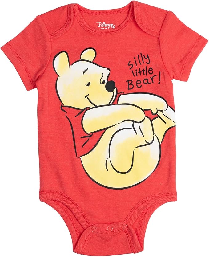 Disney Baby 5 Pack Bodysuits Newborn to Infant Sizes (Newborn - 24 Months)
