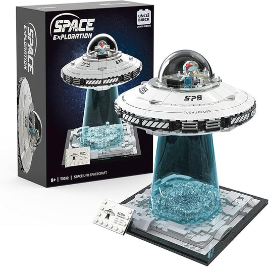 Space UFO Spaceship Building Sets, Galaxy Interstellar Spaceship Sets,Collection Creative Star Spaceship Building Kit for Animation Fans,for Boys and Gril Age 8-12