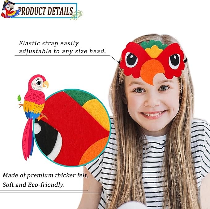 Bird-Costume-Parrot-Wings for Kids with Bird Headbands, Boys Girls Eagle Dress-up Cape Halloween Party Favors Gifts