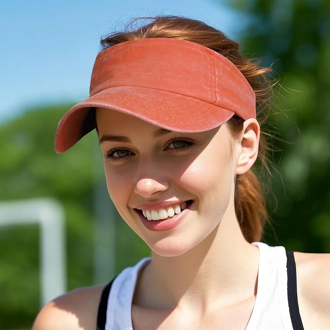 Marrywindix 1 Piece of Sport Wear Athletic Visor Sun Sports Visor Hat Visor Adjustable Cap for Women and Men