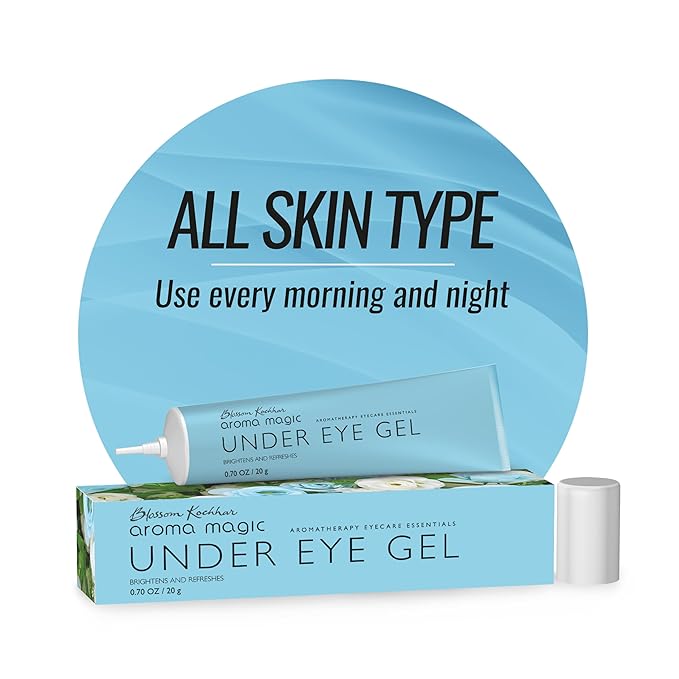 Aroma Magic Under Eye Gel | Reduces Puffiness & Dark Circles | Refreshes & Firms Delicate Under Eye Skin | Soothes Tired Eyes | Lightweight Non-Greasy Formula | 0.71 Oz (20g)