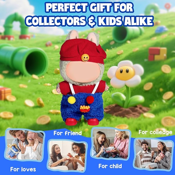 AICase for 17cm Doll Clothes/Outfit,Clothing Set for 17cm Doll,3 Piece Set Hat Clothing,Boys and Girls Stylish Adorable Clothes Accessories_10