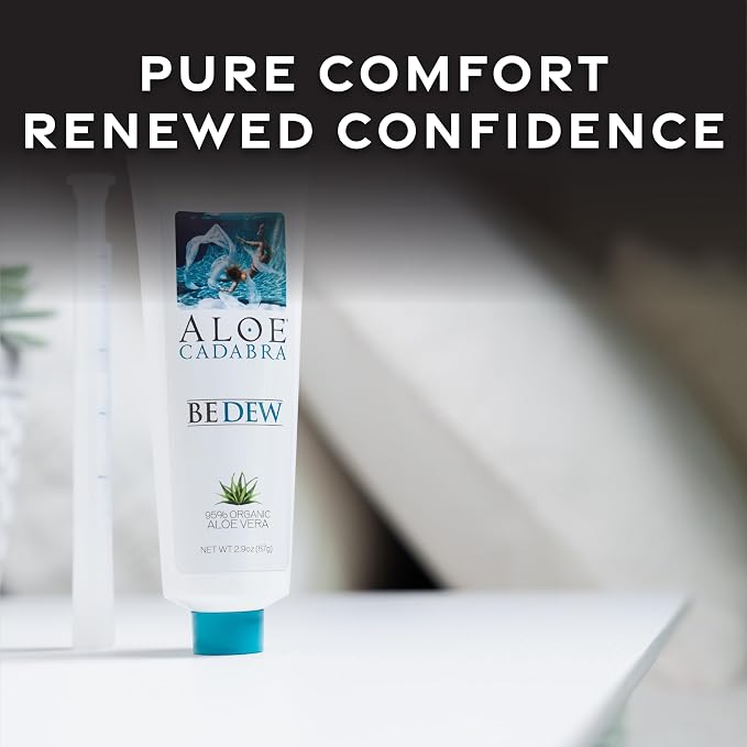 Aloe Cadabra BEDEW Organic Vaginal Moisturizer - NSF Certified Organic | pH-Balanced Formula, 2.9oz Tube, Drug-Free, Hormone-Free Relief for Vaginal Dryness, Menopause & Personal Comfort