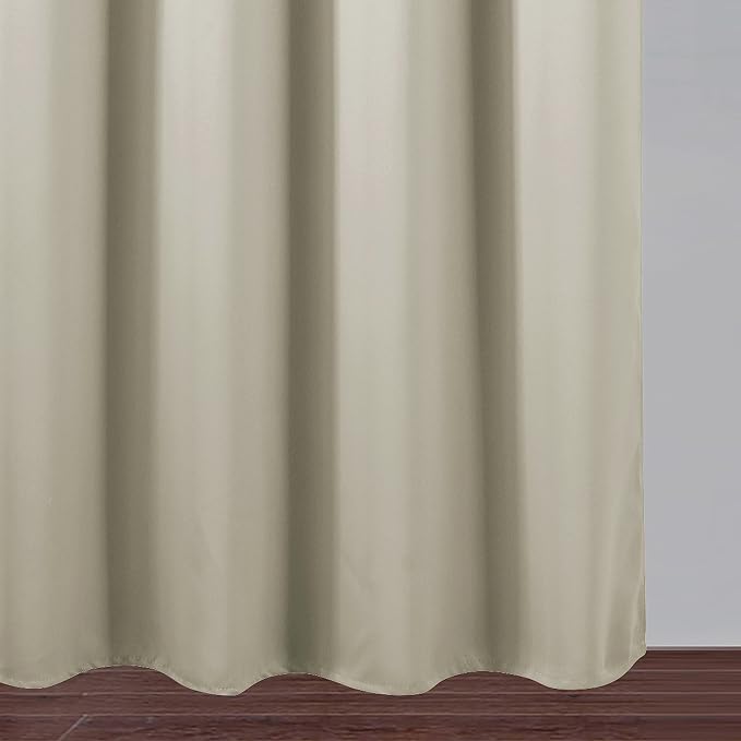 LEMOMO Blackout Curtains 66 x 84 inch/Light Beige Curtains Set of 2 Panels/Thermal Insulated Room Darkening Bedroom Curtains