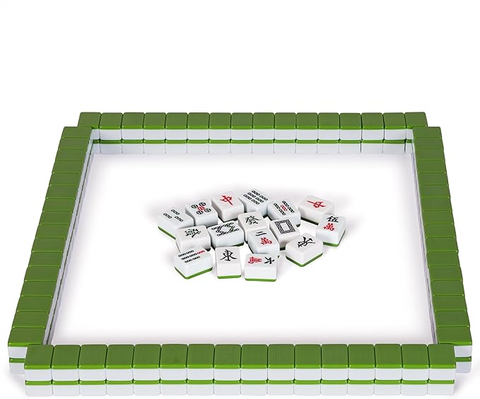 Yellow Mountain Imports Chinese Mahjong Set – Rouge Heritage – 146 Medium Tiles, Professional Set for Chinese-Style Play [中式麻將 專業套裝]