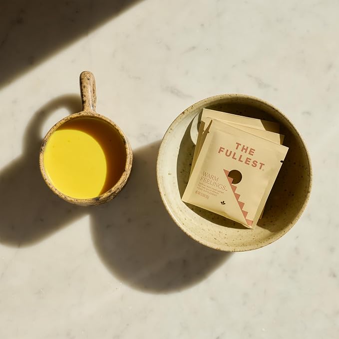 THE FULLEST - Saffron Latte 100 Day Supply - Saffron, Cardamom, and Coconut Based Wellness Powder for Mood and Sleep Support, Sugar-Free, Vegan, and Gluten-Free, 100 Servings