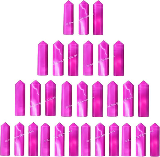 Amazing Gemstone Crystal Points Bulk Healing Crystals & Stones - Premium Single Terminated Healing Wand Point Bulk Crystals for Crafts, Crystal Grid, DIY Work