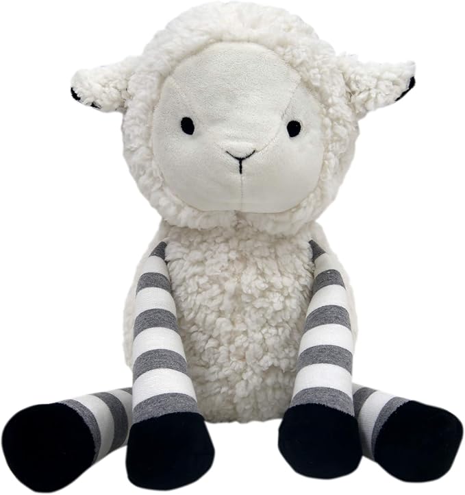 Lambs & Ivy Little Sheep White/Gray Plush Lamb Stuffed Animal Toy - Ivy