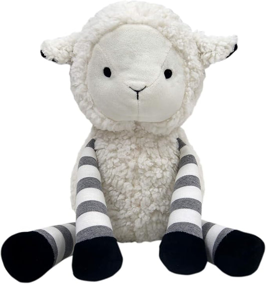 Lambs & Ivy Little Sheep White/Gray Plush Lamb Stuffed Animal Toy - Ivy