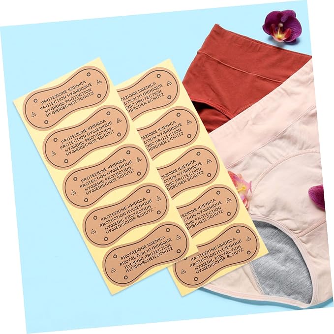 100pcs Underwear Adhesive Liners for Women Leak Resistant Swimsuit Stickers Soft Breathable Panty Liners Comfortable Fit for Swimwear Practical Underpants Protection