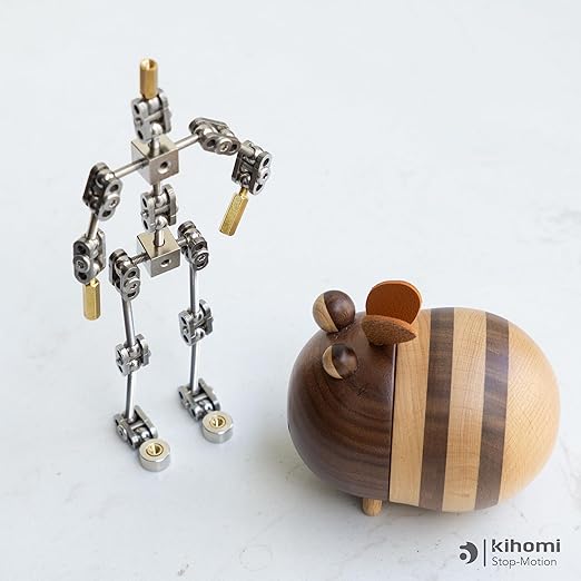 Studio Stop Motion Armature Kit - Feet Tie Down DIY Metal Puppet Figure Skeletons Easy Assembly for Animation Character Design & Creative Fun, Perfect for Stop Motion Animation (Silver, 6in)