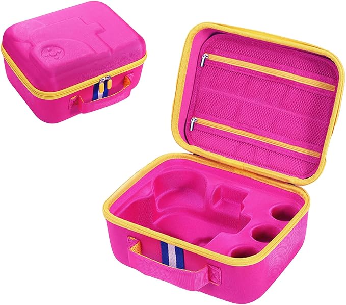 Hard Shell Case for Little Tikes Story Dream Machine Books Starter Set, Many Story Collection, Storytime/Little Golden Book Toys Storage Travel Bag (Rose Pink, Small)