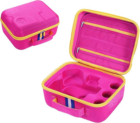 Hard Shell Case for Little Tikes Story Dream Machine Books Starter Set, Many Story Collection, Storytime/Little Golden Book Toys Storage Travel Bag (Rose Pink, Small)