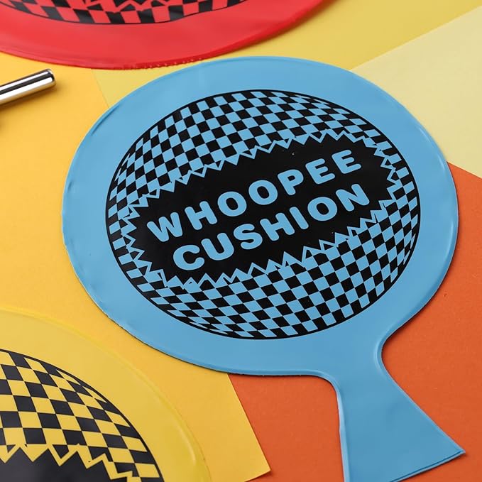 POPLAY 2PCS Whoopee Cushions, 10 Inch Fun Toys Blue Fart Pillow Prank Toys for Novelty Party Favor Kids