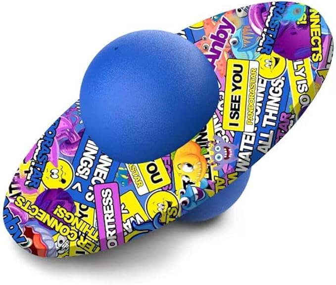 Pogo Ball for Kids & Adults Up to 200lb, Balance Coordination Trick Bounce Board Pop Ball Cool Fun Challenge Indoor Outdoor Toys Pogo Jumper Birthday Gifts for Boys Girls