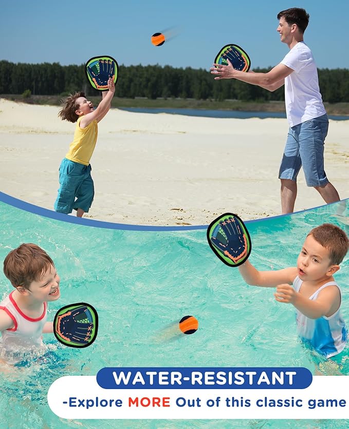Aywewii Toss and Catch Ball Game Outdoor Beach Pool Toys for 3 4 5 6 7 8 Year Old Toddlers Boys Girls Kids Toys Birthday Gift Baseball Training Outside Lawn Camping Yard Games