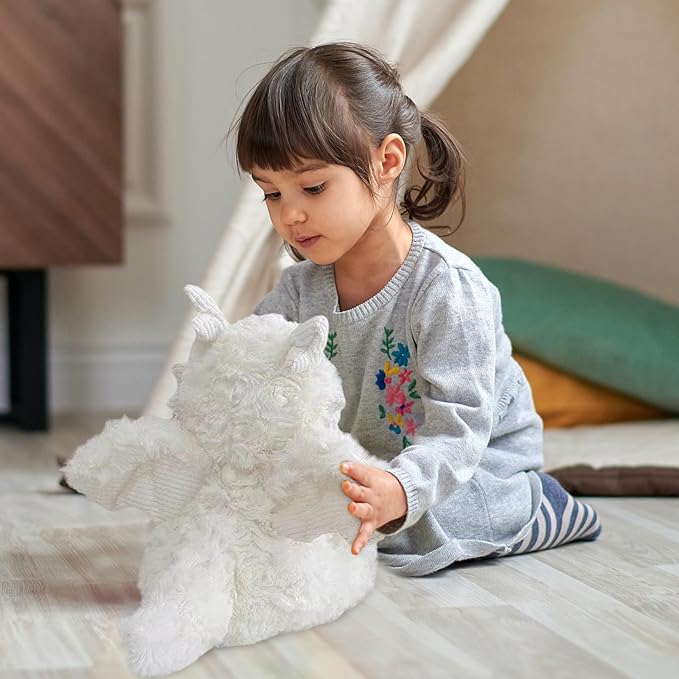Little Flying Dragon - Cute Stuffed Animal Plush Toy - Adorable Soft Dragons Toy Plushies and Gifts - Perfect Present for Kids (White,7.87in/20cm)
