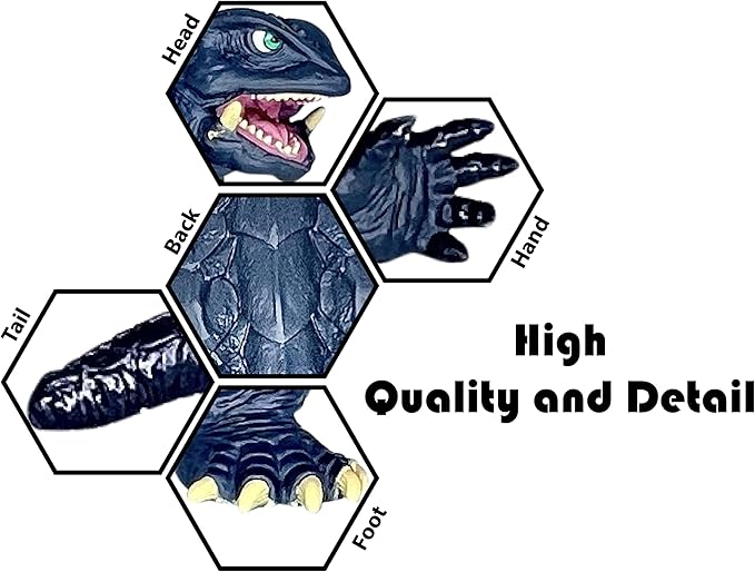 TwCare Gamera Figure 1995, Godzilla Toy Action Figure: King of The Monsters, Movie Series Movable Joints Soft Vinyl, Travel Bag