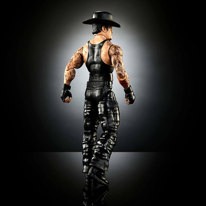 Mattel WWE Elite Collection Action Figure, SummerSlam Undertaker Collectible with Accessory & Referee Build-A-Figure Parts