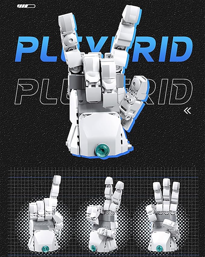 2 Space Building Kit Astronaut Man & Gauntlet Set, Cool Flexible Spaceman-Explorer Space Glove Building Toy, Creative Space-Themed Gift for Teen 14+, Adult