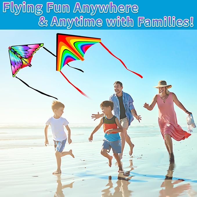 YongnKids 6 Pack/ 20 Pack Mini Kite for Boys Girls Age 3-5 4-8, Finger Launcher Kites Easy to Fly Ejection Flying Toys Kite for Kids Teens Ages Beach Park Backyard Outdoor Sports