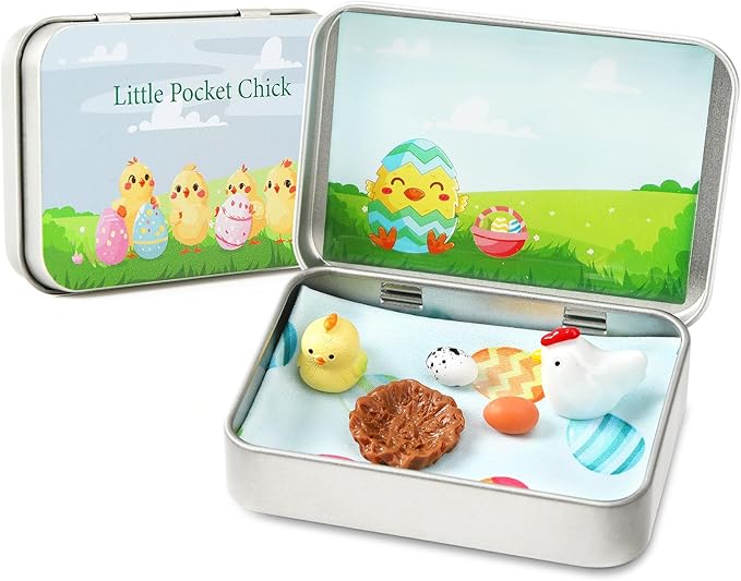 Little Pocket Chick, Easter Basket Stuffer, Easter Gifts for Kids, DIY Pet Chick Adoption, Easter Baskets