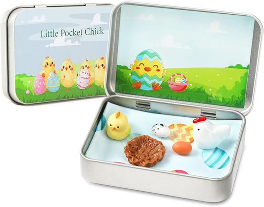 Little Pocket Chick, Easter Basket Stuffer, Easter Gifts for Kids, DIY Pet Chick Adoption, Easter Baskets