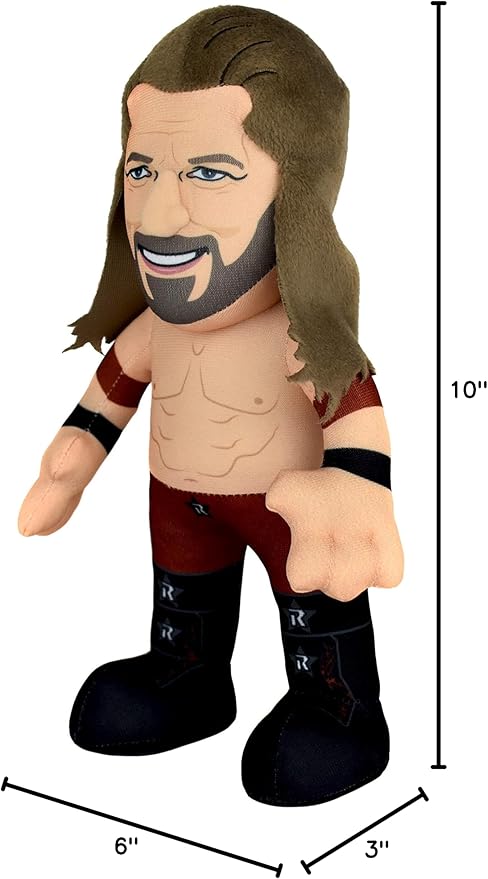 Bleacher Creatures WWE Edge 10" Plush Figure - A Wrestling Legend for Play and Display