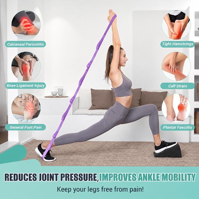 Slant Board for Calf Stretching, 5 Adjustable Angles Incline Board for Squat Wedge, 480 lbs Weight Capacity Calf Stretch Yoga Foam Wedge for Exercise, Squat, Ankle Mobility & Physical Therapy