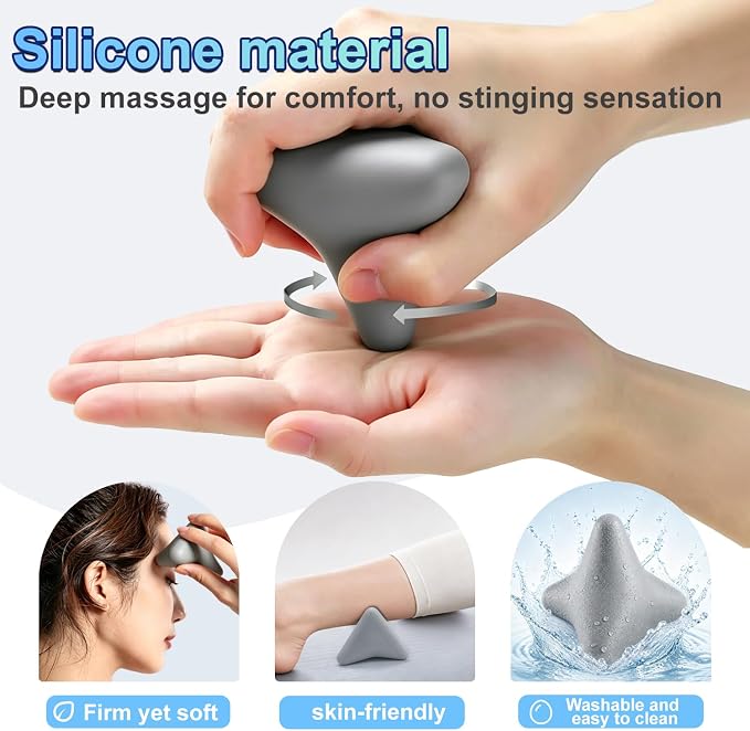 Manual Trigger Point Massager Ball – Deep Tissue Massage Tool for Myofascial Release, Muscle Knots, Plantar Fasciitis, Psoas, Hip Flexor & Iliacus Relief