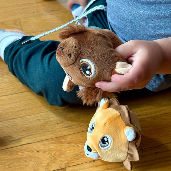 The Petting Zoo Bison Stuffed Animal Plushie, Gifts for Kids, Squishiez Wildlife Animal Squeeze Toy, Bison Plush Toy, 3 inches
