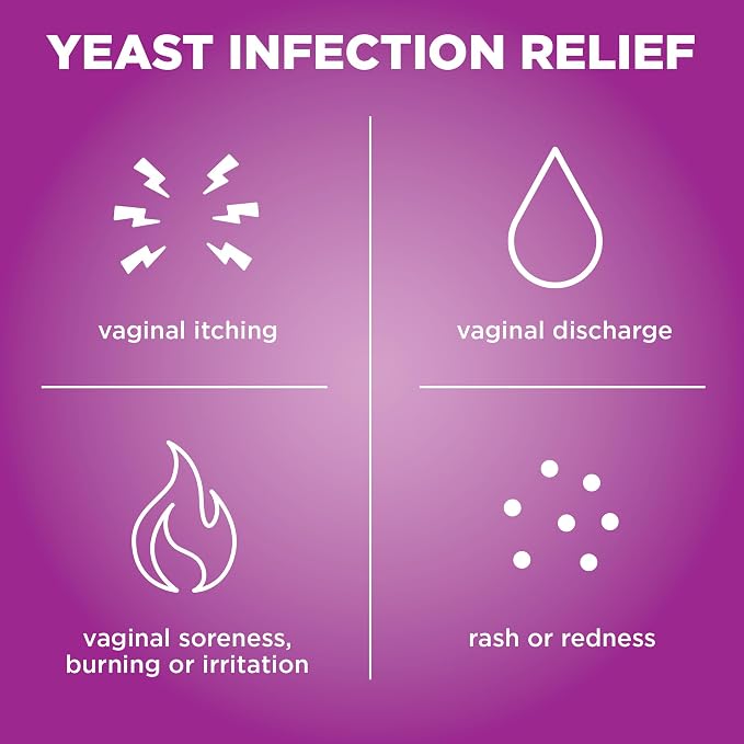 Amazon Basic Care Miconazole 7, Miconazole Nitrate Vaginal Antifungal Cream 2 Percent, 7-Day Yeast Infection Treatment for Women, Relieves Itching and Irritation, 1.59 ounce