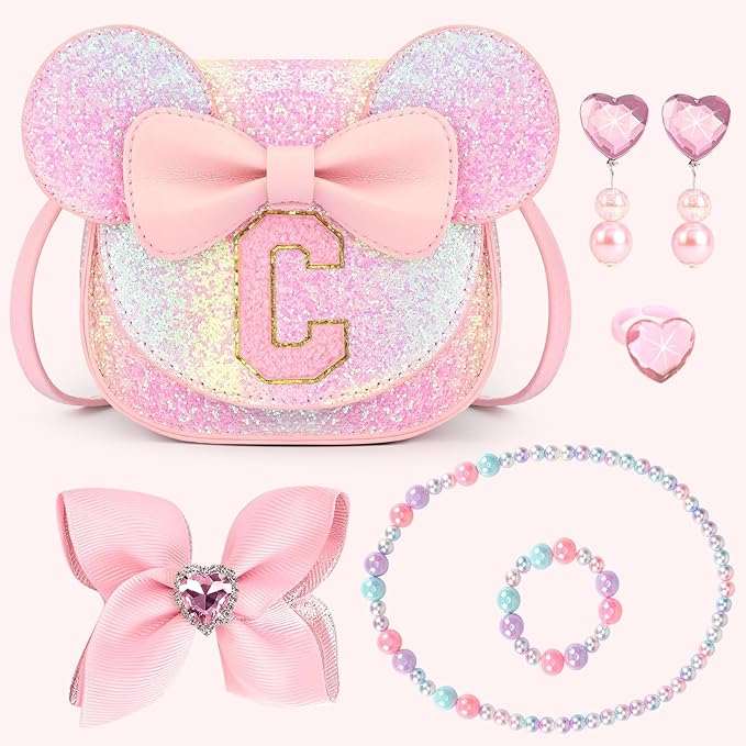 mibasies Toddler Purse Gifts for Girls: 3 Year Old Girl Gifts, Mouse Toys Purse Set