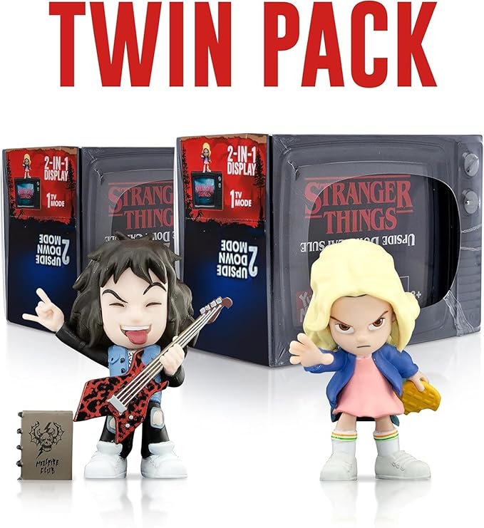 YuMe Official Stranger Things Upside Down Capsules – Series One 2 Pack Vintage Blind Box Action Figures, Netflix Collectible Toys for Fans & Collectors, 80s-Inspired Mystery Gift