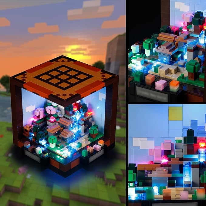 Vaodest Led Light for Lego 21265 The Crafting Table Building Blocks Model,Design and Configuration Compatible with Model 21265(Led Light Only, Not Building Block Kit)