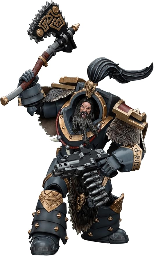 JOYTOY Warhammer 40K 1/18 Action Figures, Space Wolves Varagyr Wolf Guard Squad Varagyr Terminator 1 Perfect for Collectors & Decor, Ideal Gift for Birthdays, Christmas, Character Figure - JT5734