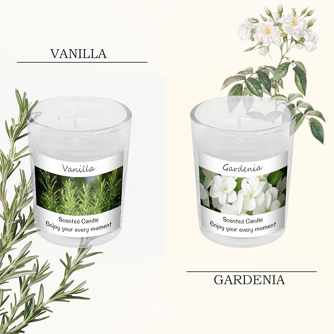 Scented Candles Gifts Set for Women and Men, Soy Wax Aromatherapy Candles 6 Pack Jar Candle for Birthday, Thanksgiving, Valentine, Anniversary, Christmas Gifts