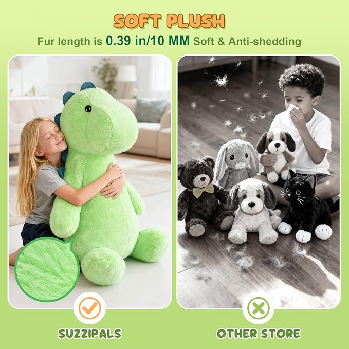 Giant T rex Plush Toys 30", Jumbo Soft Dinosaur Stuffed Animals, Giant Stuffed Animal Dinosaur Toys for Stress Relief & Sleep Aid, Huge Cuddly T rex Plushies Gift for Kids Adults