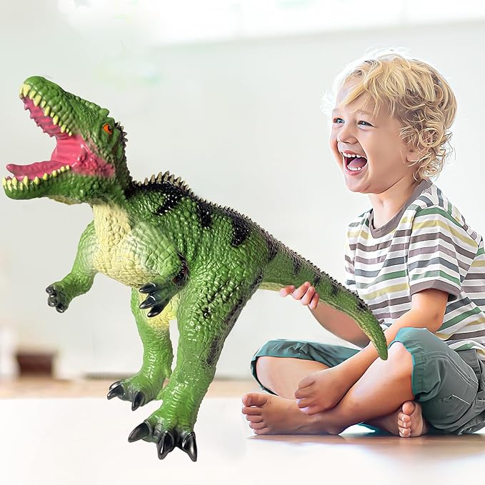 Toddler Big Dinosaur Toy - 29 inch Large Giganotosaurus Dinosaur Toys, Giant Inflatable Dinosaur Toys for Kids 3-5, Dinosaur Party Birthday Gifts for Boys Girls (Giganotosaurus)
