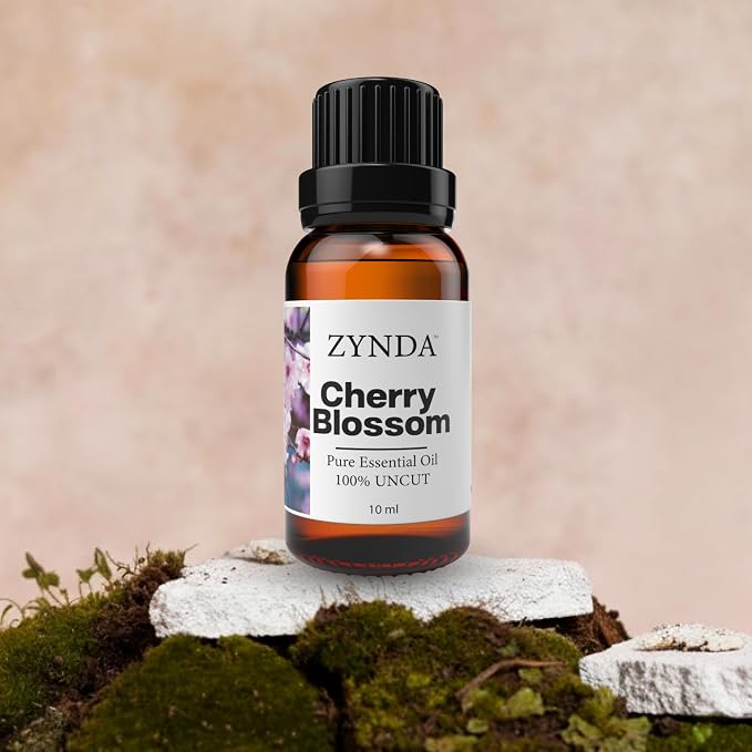 Cherry Blossom Essential Oil – Premium 100% Pure Essential Oils, Natural & Organic Extract for Aromatherapy, Relaxation & Skin Care – Authentic Cherry Blossom Oil with Captivating Floral Aroma, 10ml